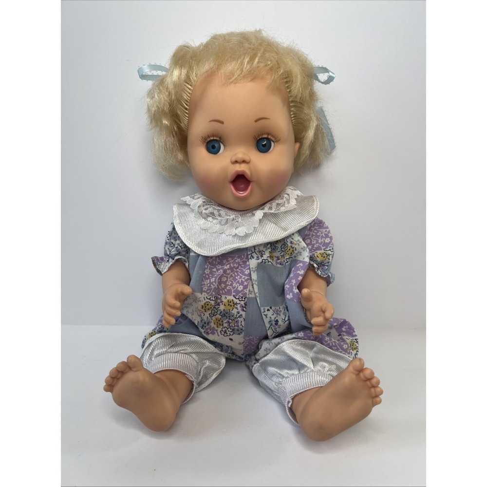 Vintage 1991 Galoob Baby Face Bathtub Baby Excited Baby Becca #23 HTF Doll